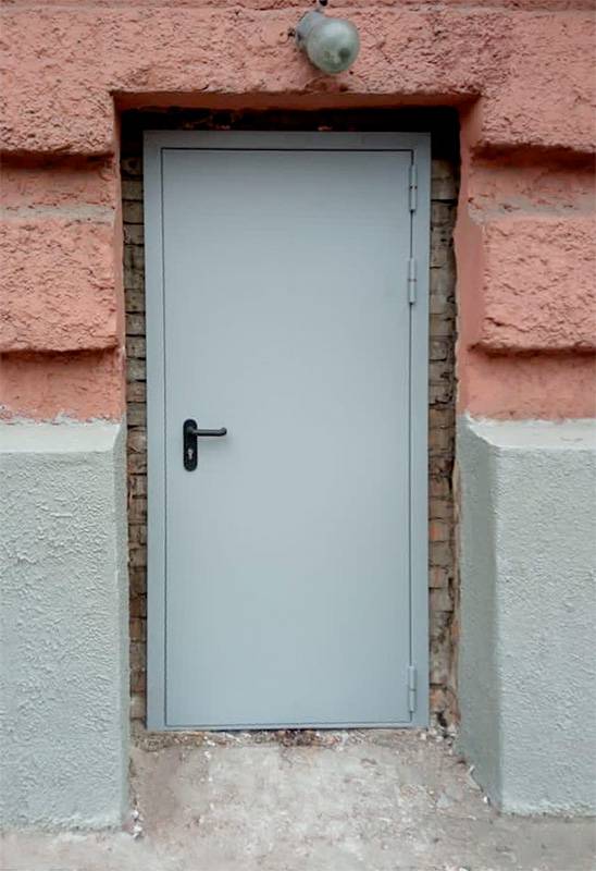 Глухая противопожарная дверь (ул. 3-я Фрунзенская)